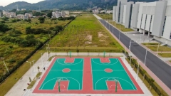 广州增城硅PU篮球场项目竣工